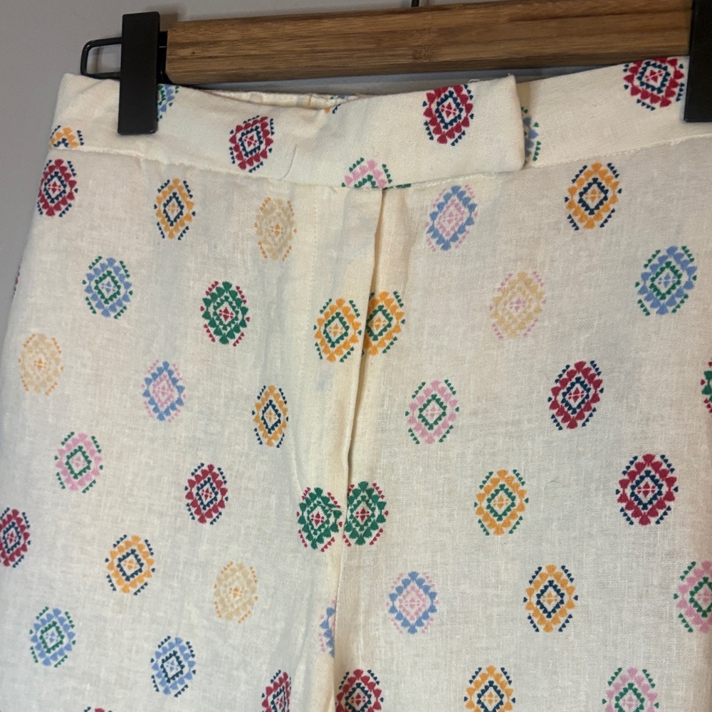 Colorful Patterned Wide Leg Pants - Picture 2 of 8
